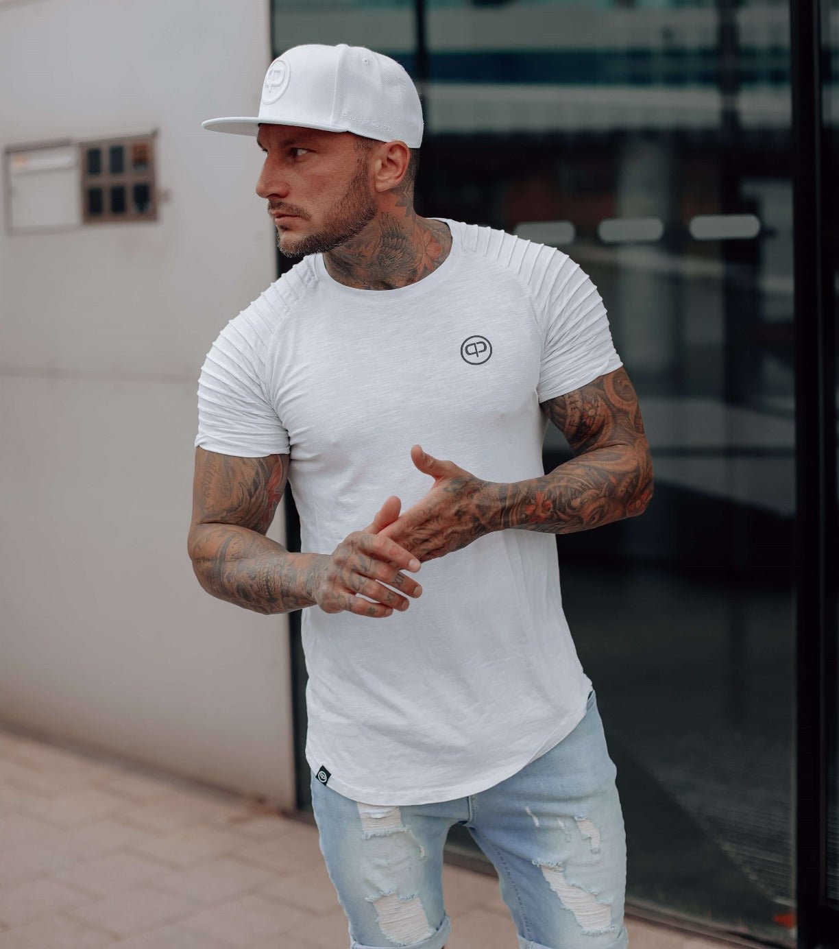 Snapback Cap - White & White - Pablo & Capone - Shop Deutschland Noodosz