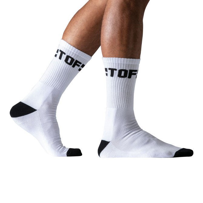 Sport Socks White - Black - noodosz - TOF Paris - 