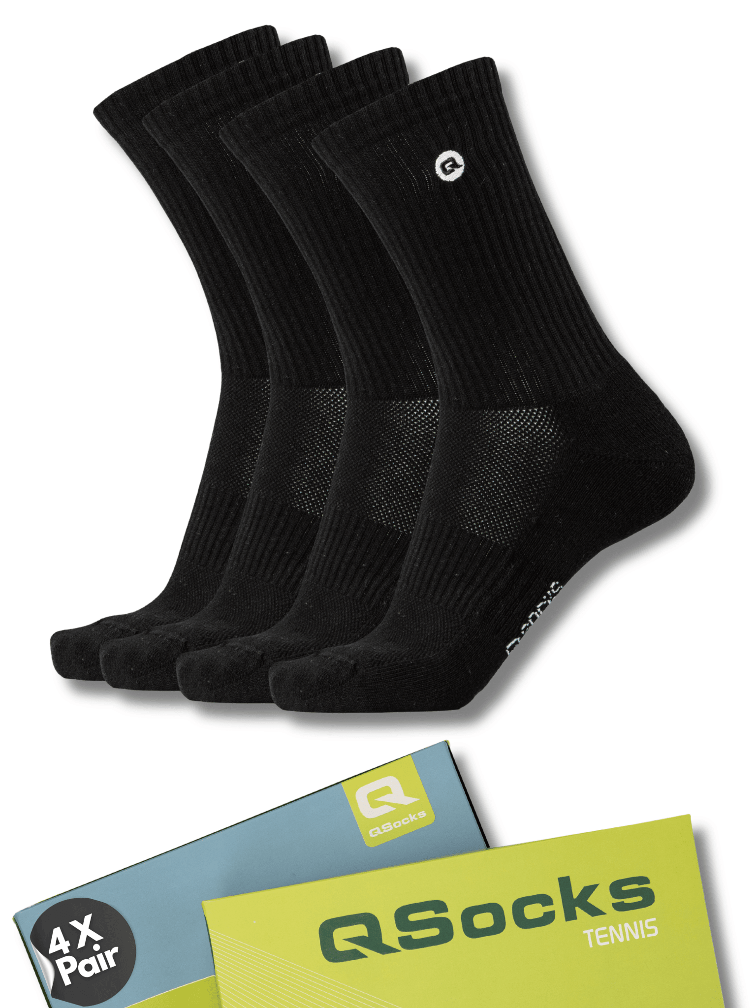 Sportsocken gepolstert für Damen und Herren 4X Paar - QOLONIA - Shop Deutschland Noodosz