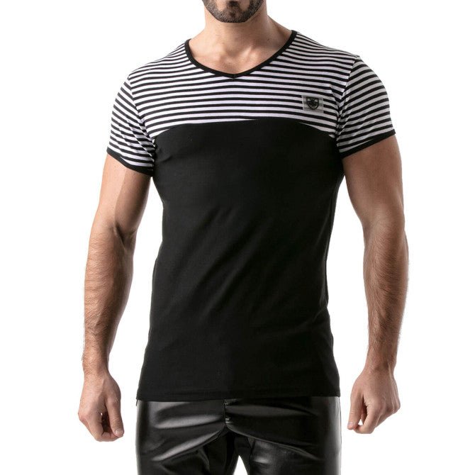 Stripes T-Shirt Black - Black - noodosz - TOF Paris - 