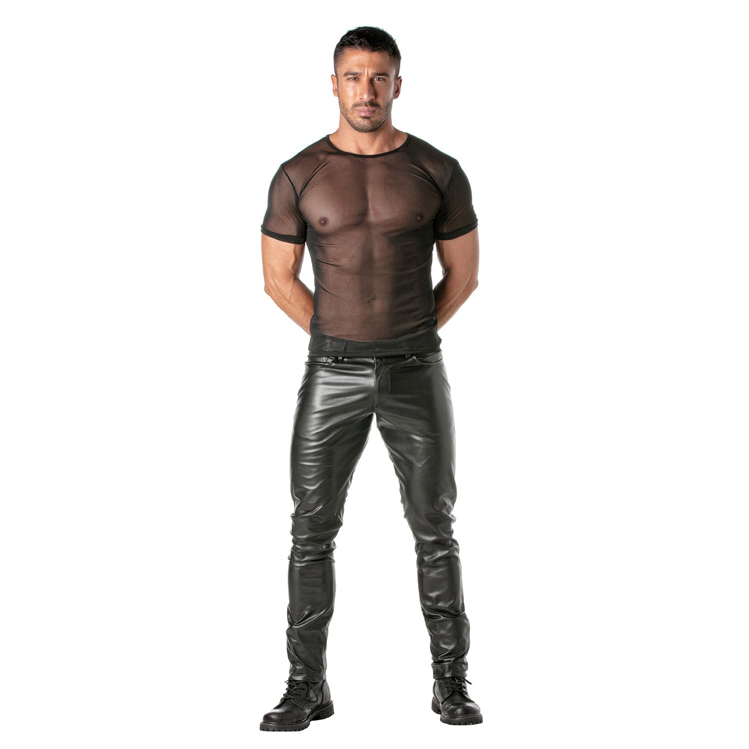 T-Shirt aus transparentem Mesh für Männer - TOF Paris - Shop Deutschland Noodosz
