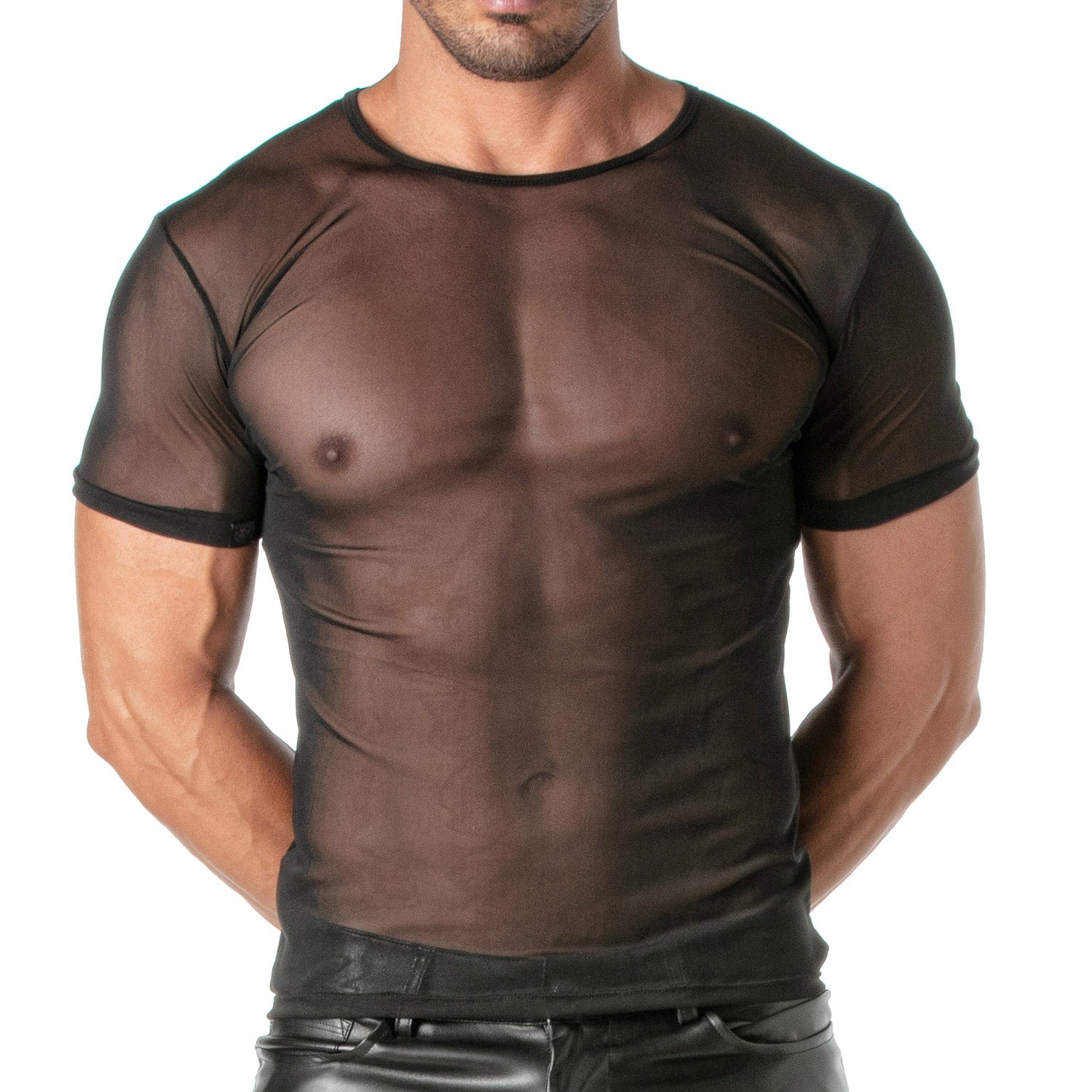 T-Shirt aus transparentem Mesh für Männer - TOF Paris - Shop Deutschland Noodosz
