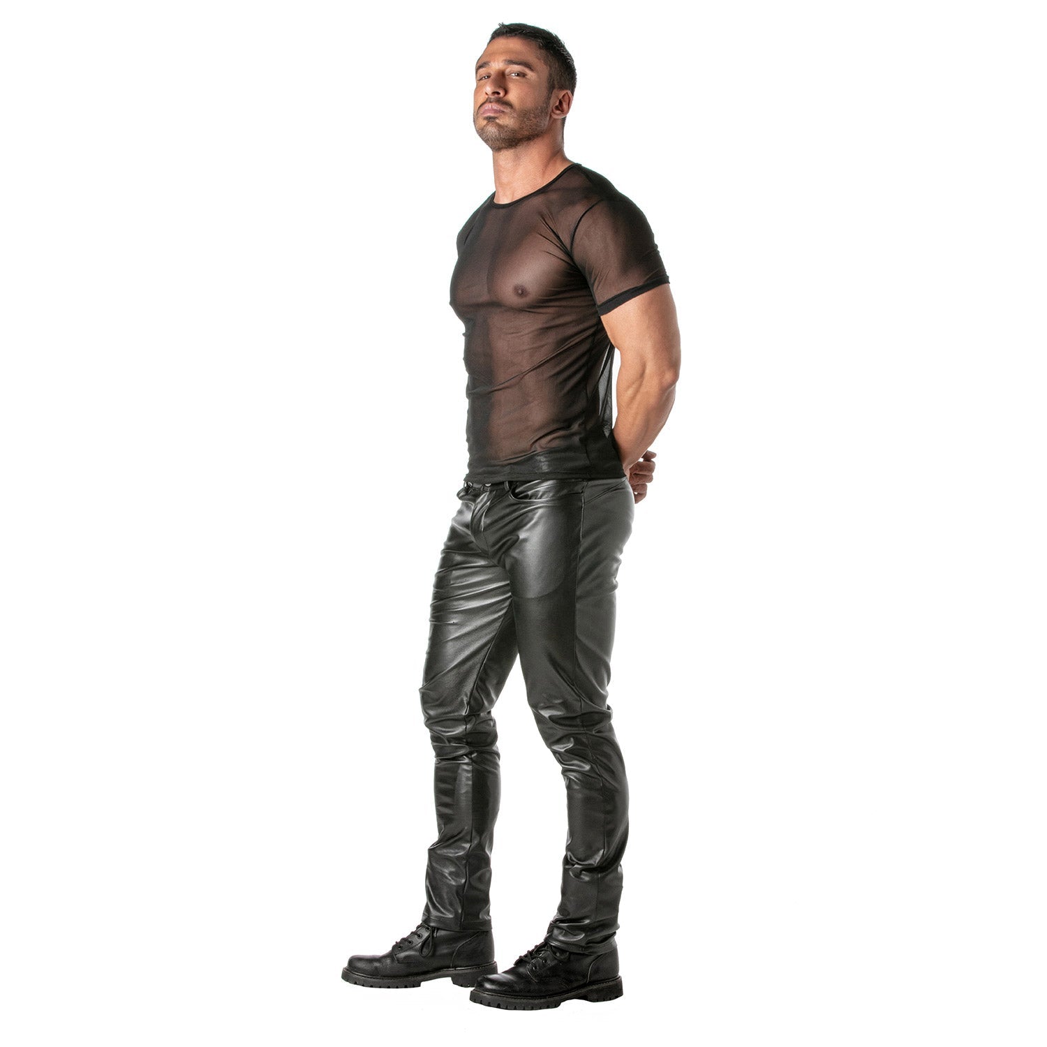 T-Shirt aus transparentem Mesh für Männer - TOF Paris - Shop Deutschland Noodosz