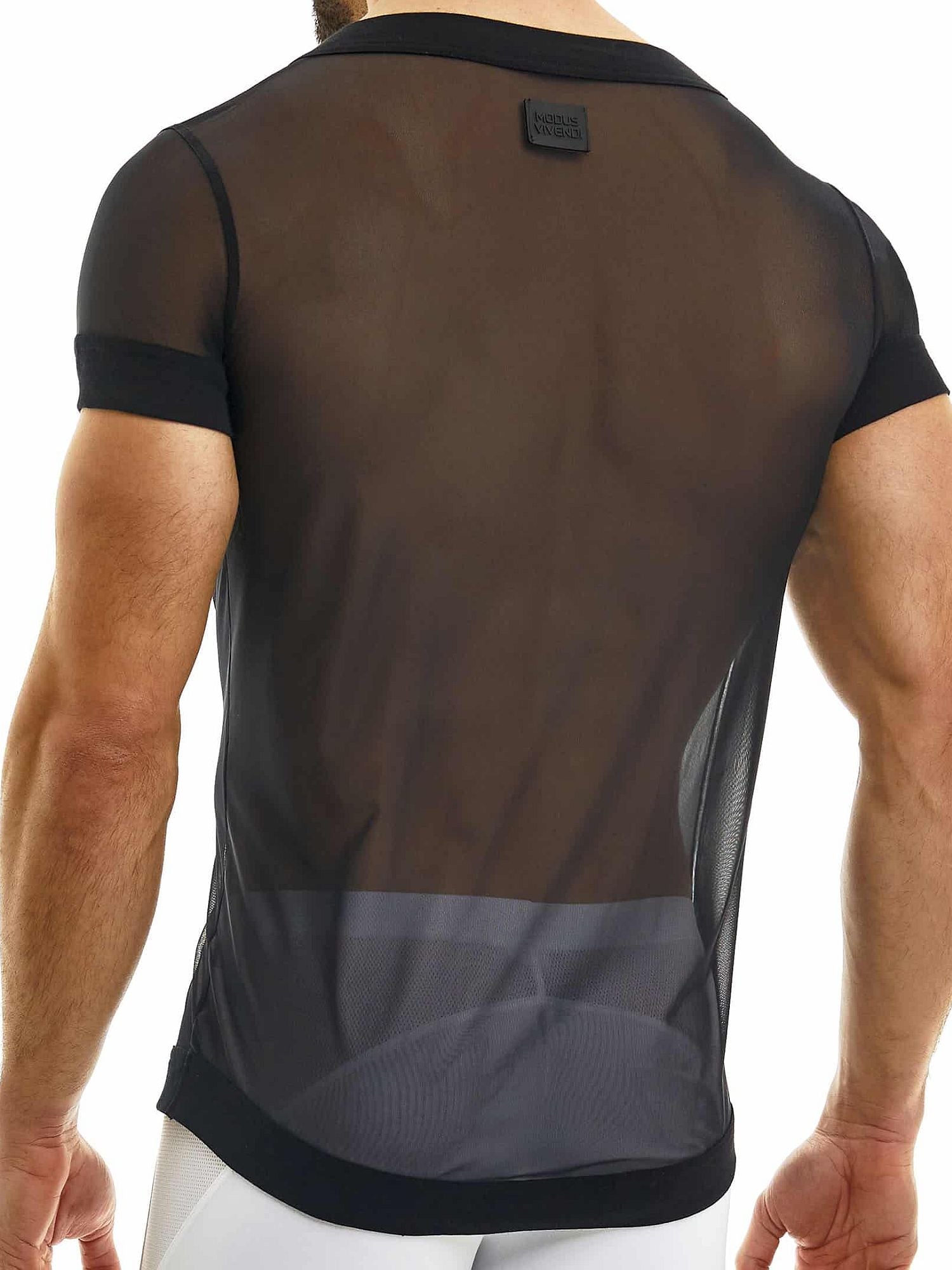 MODUS VIVENDI MUSLIN T-Shirt 09331 - Clubshirt aus transparentem Stoff Modus Vivendi Kleidung & Accessoires:Herren:Herrenmode:Shirts & Hemden:T-Shirts nudosz.myshopify.com