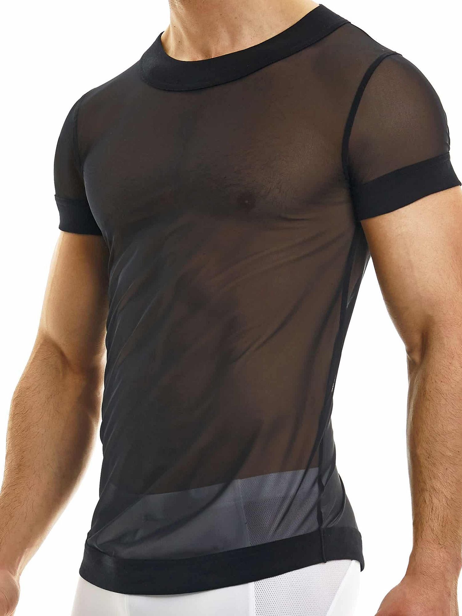 MODUS VIVENDI MUSLIN T-Shirt 09331 - Clubshirt aus transparentem Stoff