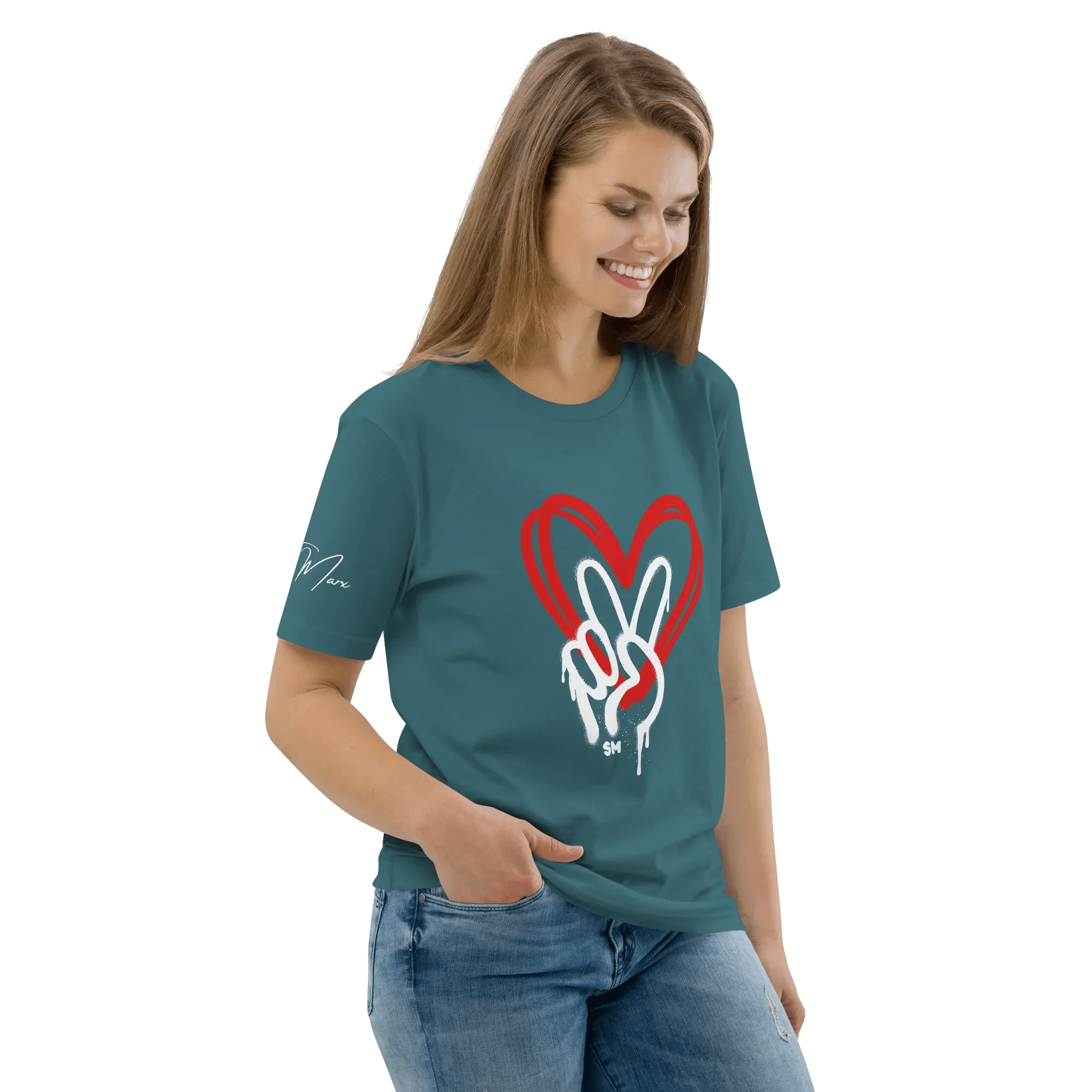 T-Shirt "Peace - Love" - flyliving - Shop Deutschland Noodosz