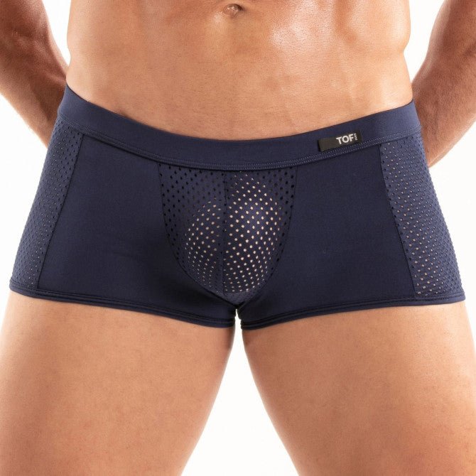 Temptation Mikrofaser - Boxer Marineblau - TOF Paris - Shop Deutschland Noodosz