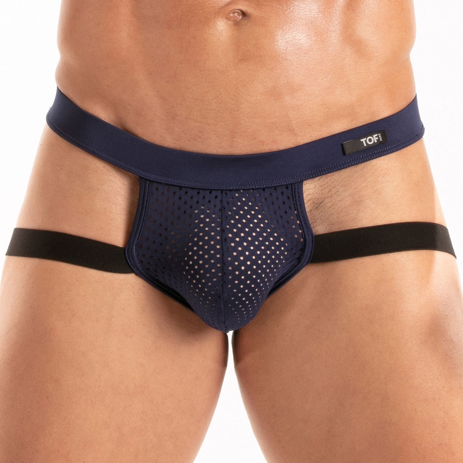 Temptation Mikrofaser - Jockstrap in Marineblau - TOF Paris - Shop Deutschland Noodosz