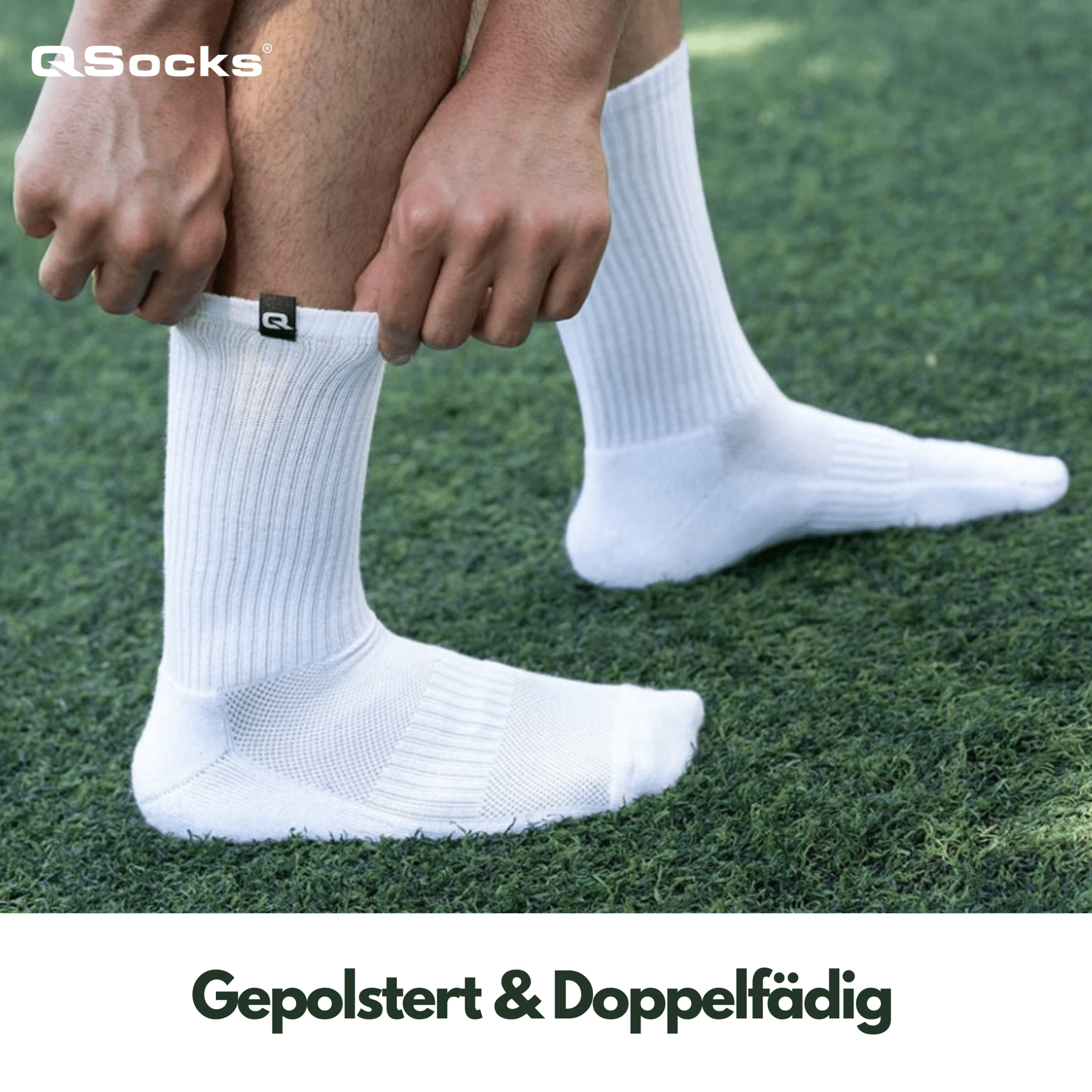 Tennissocken gepolstert für Damen & Herren 4X Paar - QOLONIA - Shop Deutschland Noodosz