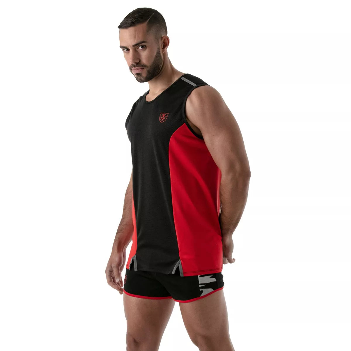 Total Protection Tank Top Black-Red