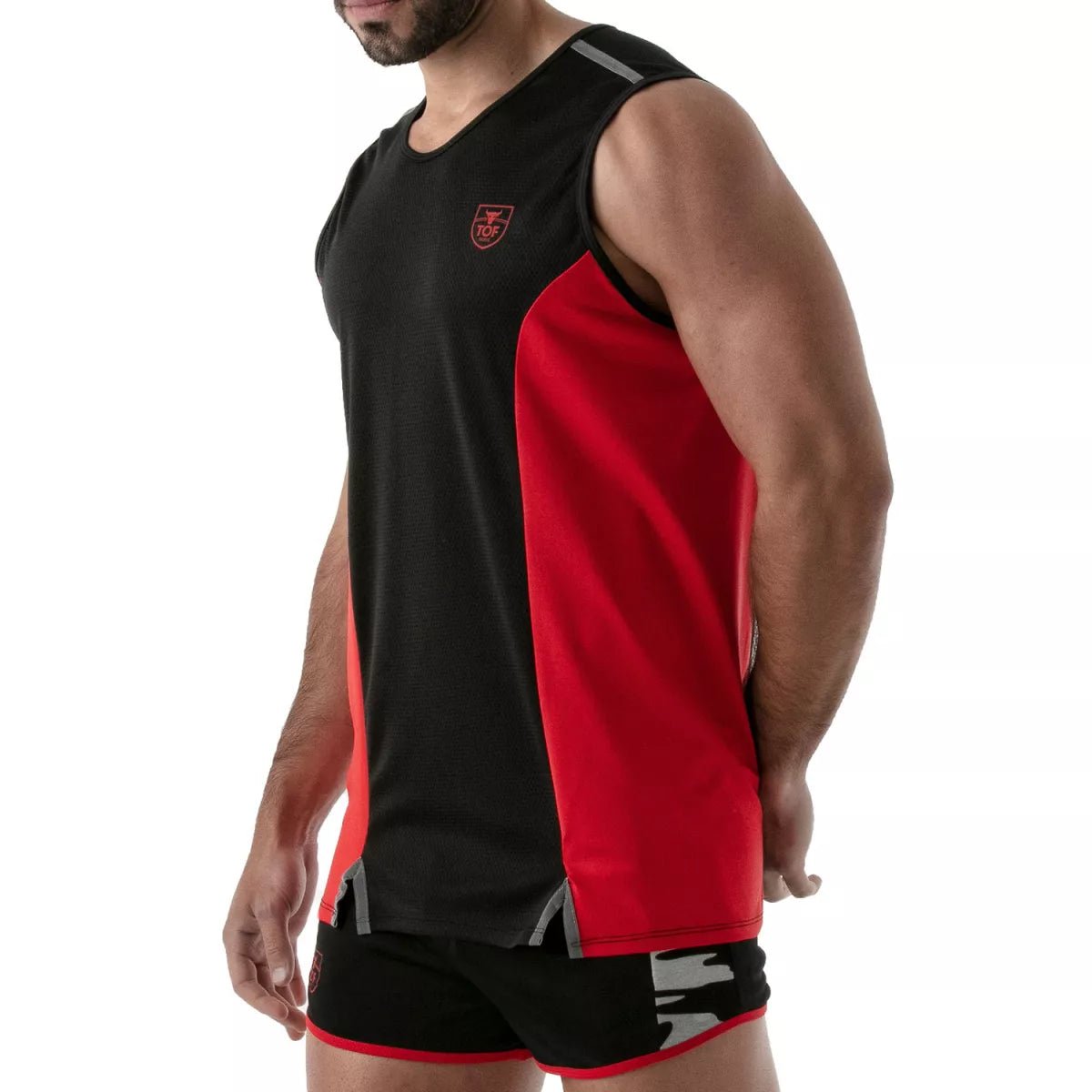 Total Protection Tanktop Schwarz - Rot - TOF Paris - Shop Deutschland Noodosz