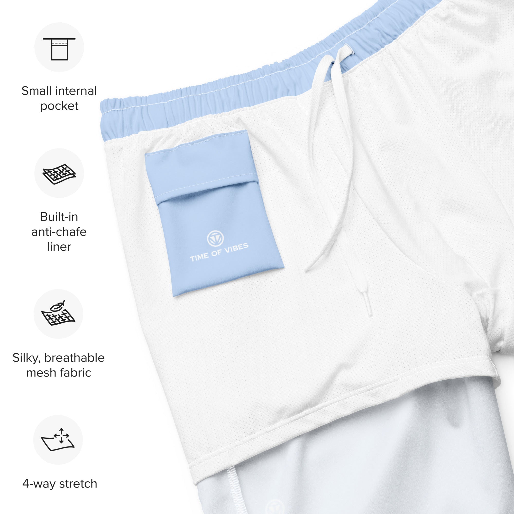 TOV Badeshorts VIBES II (Hellblau) - Time Of Vibes - Shop Deutschland Noodosz