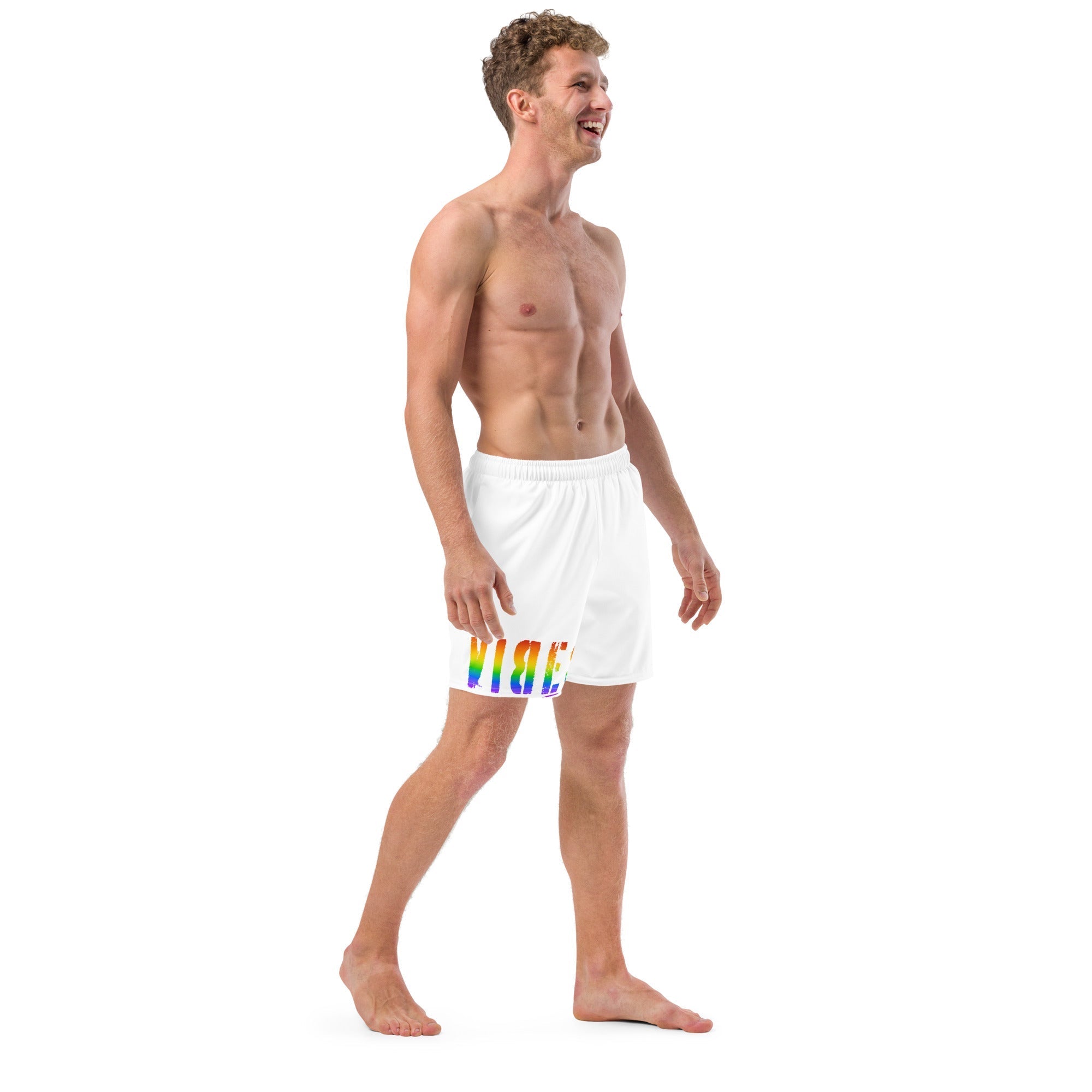 TOV Badeshorts VIBES II LGBTQ (Weiß) - Time Of Vibes - Shop Deutschland Noodosz