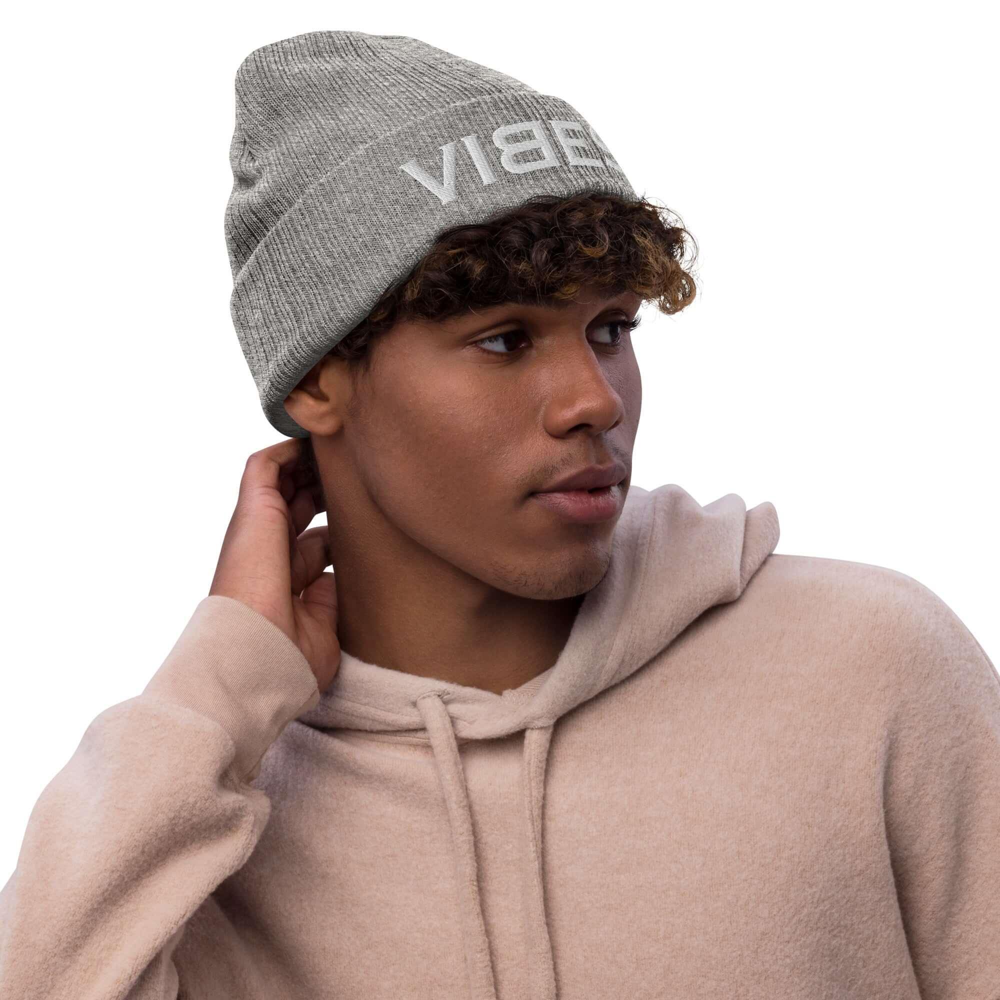 TOV Beanie - Strickmütze | VIBES (Grau/Silber) * Unisex - noodosz - Time Of Vibes - 