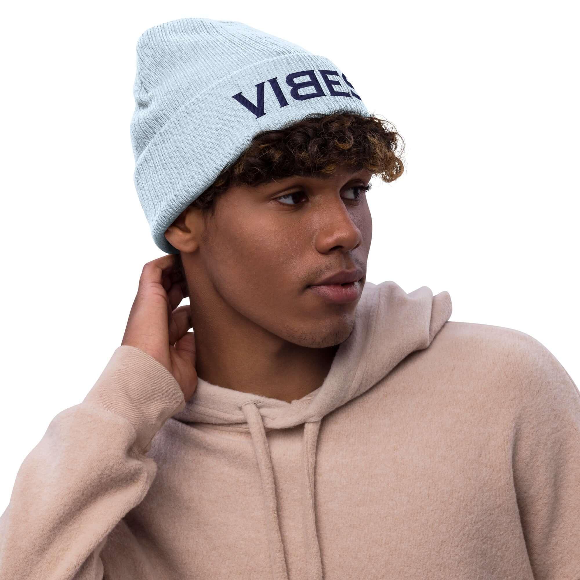 TOV Beanie - Strickmütze | VIBES (Helllau/Blau) * Unisex - noodosz - Time Of Vibes - 