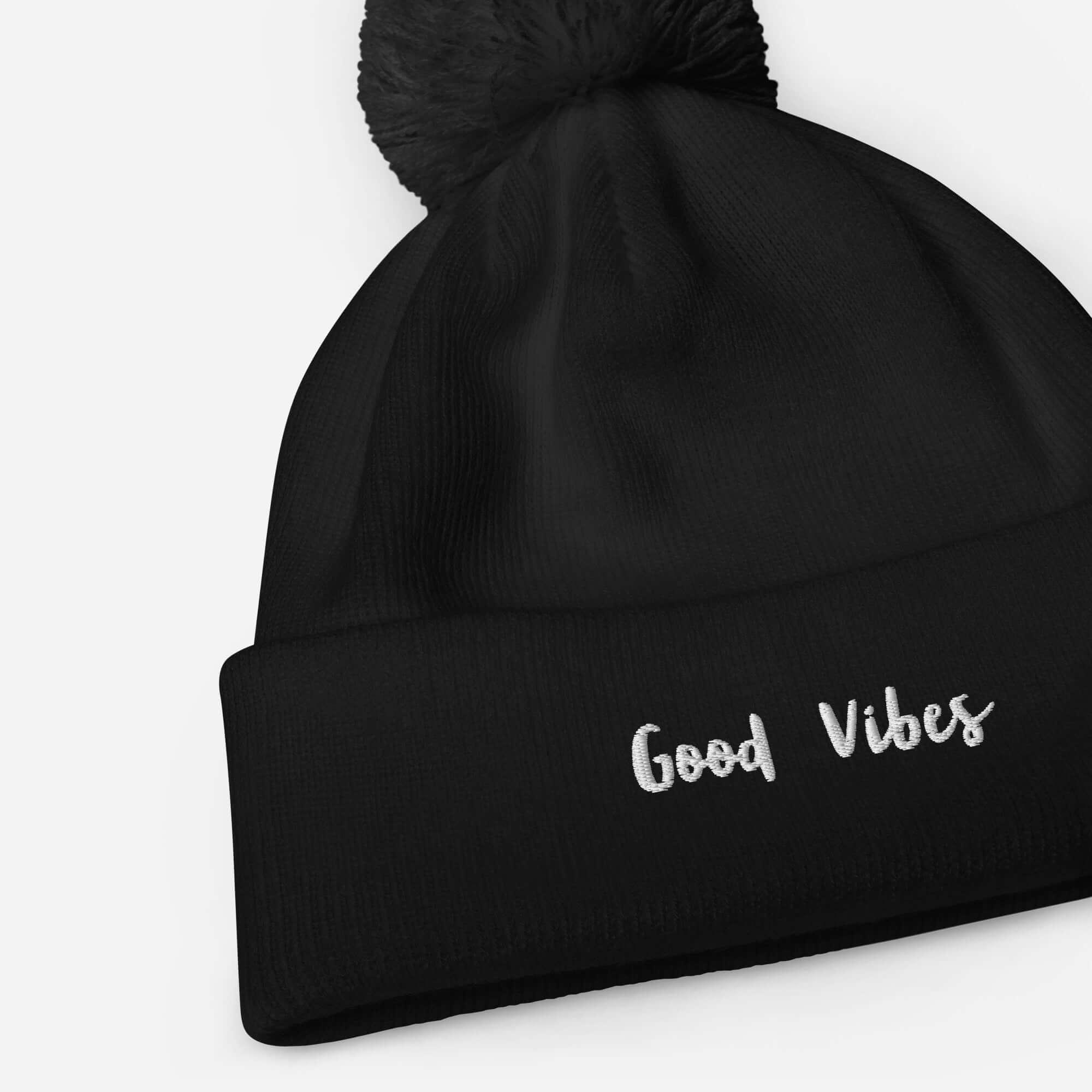 TOV Bommel - Beanie | GOOD VIBES (Schwarz) * Unisex - noodosz - Time Of Vibes - 