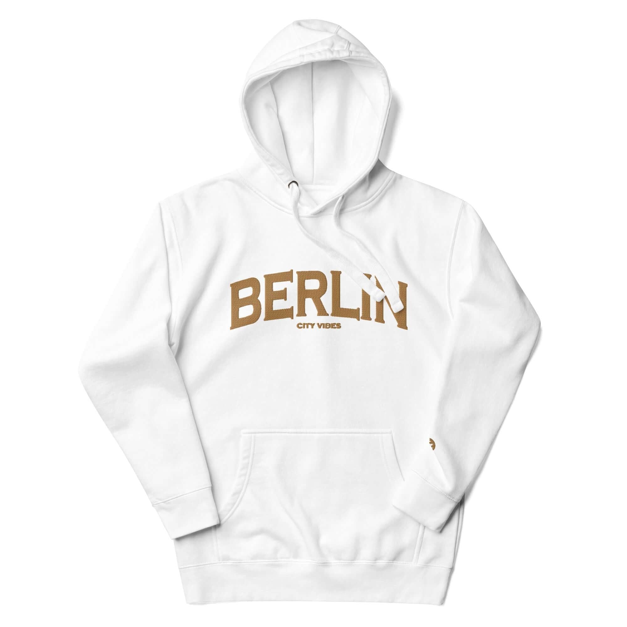 TOV Hoodie City | BERLIN (Weiß/Gold) * Unisex - Time Of Vibes - Shop Deutschland Noodosz