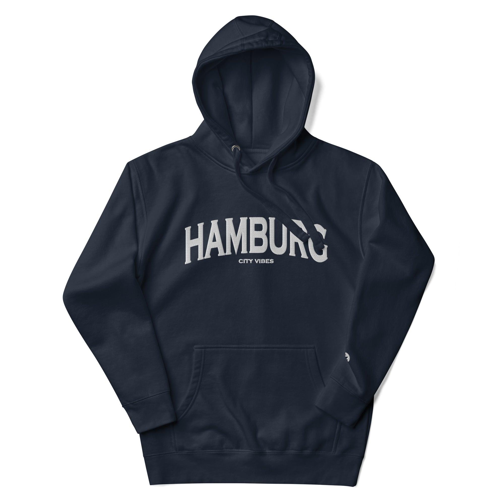 TOV Hoodie City | HAMBURG (Blau/Weiß) * Unisex - Time Of Vibes - Shop Deutschland Noodosz