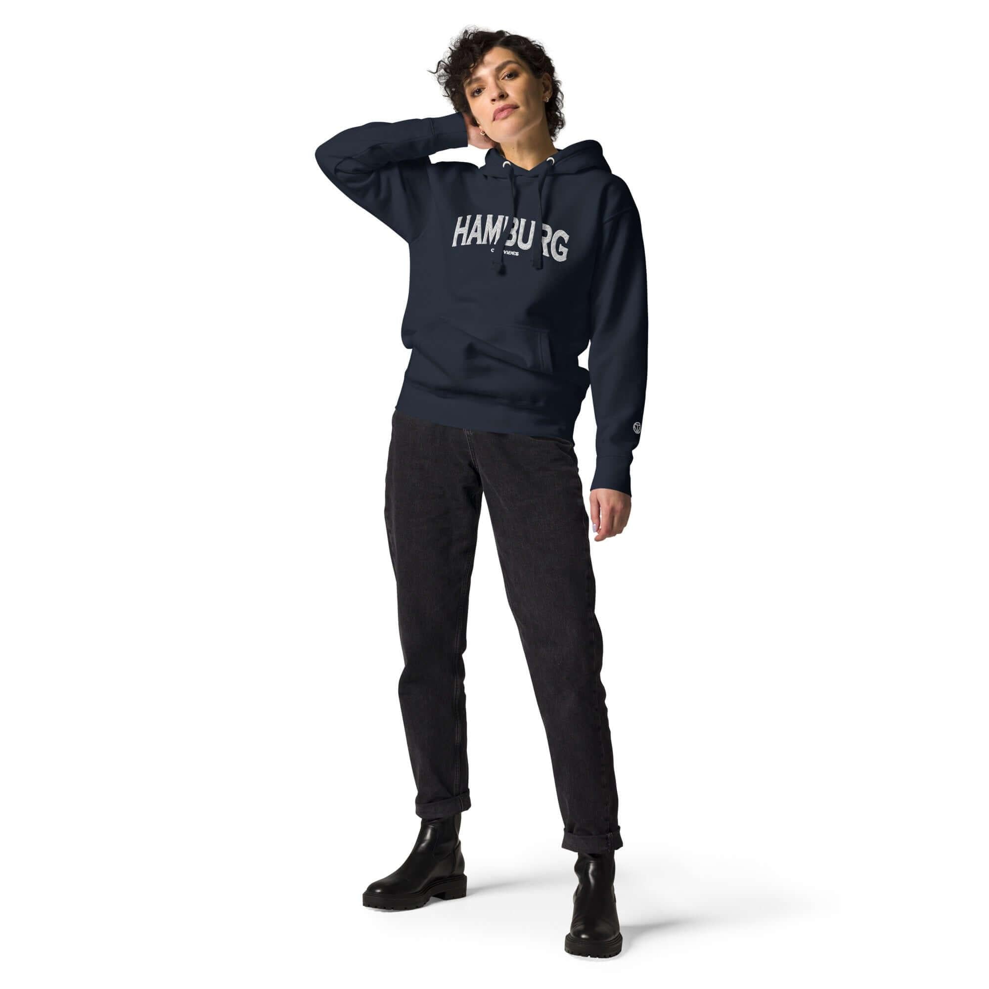TOV Hoodie City | HAMBURG (Blau/Weiß) * Unisex - Time Of Vibes - Shop Deutschland Noodosz