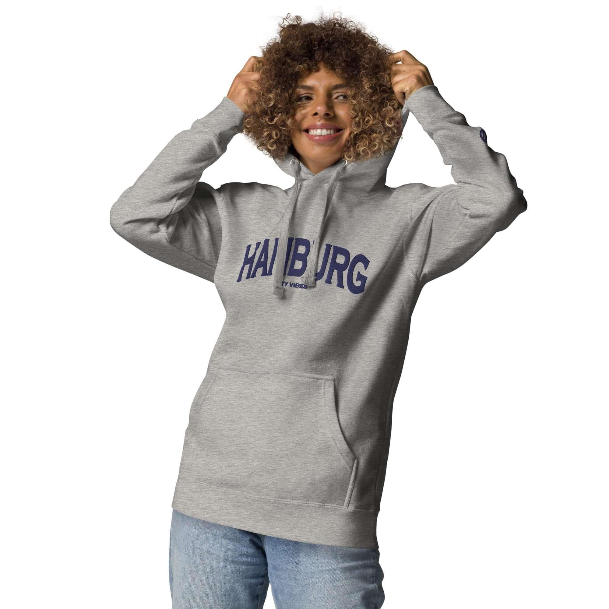 TOV Hoodie City | HAMBURG (Grau/Blau) * Unisex - Time Of Vibes - Shop Deutschland Noodosz