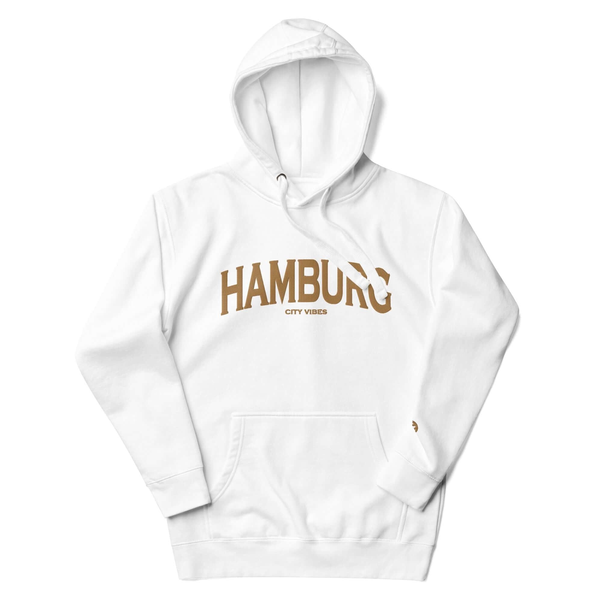 TOV Hoodie City | HAMBURG (Weiß/Gold) * Unisex - Time Of Vibes - Shop Deutschland Noodosz