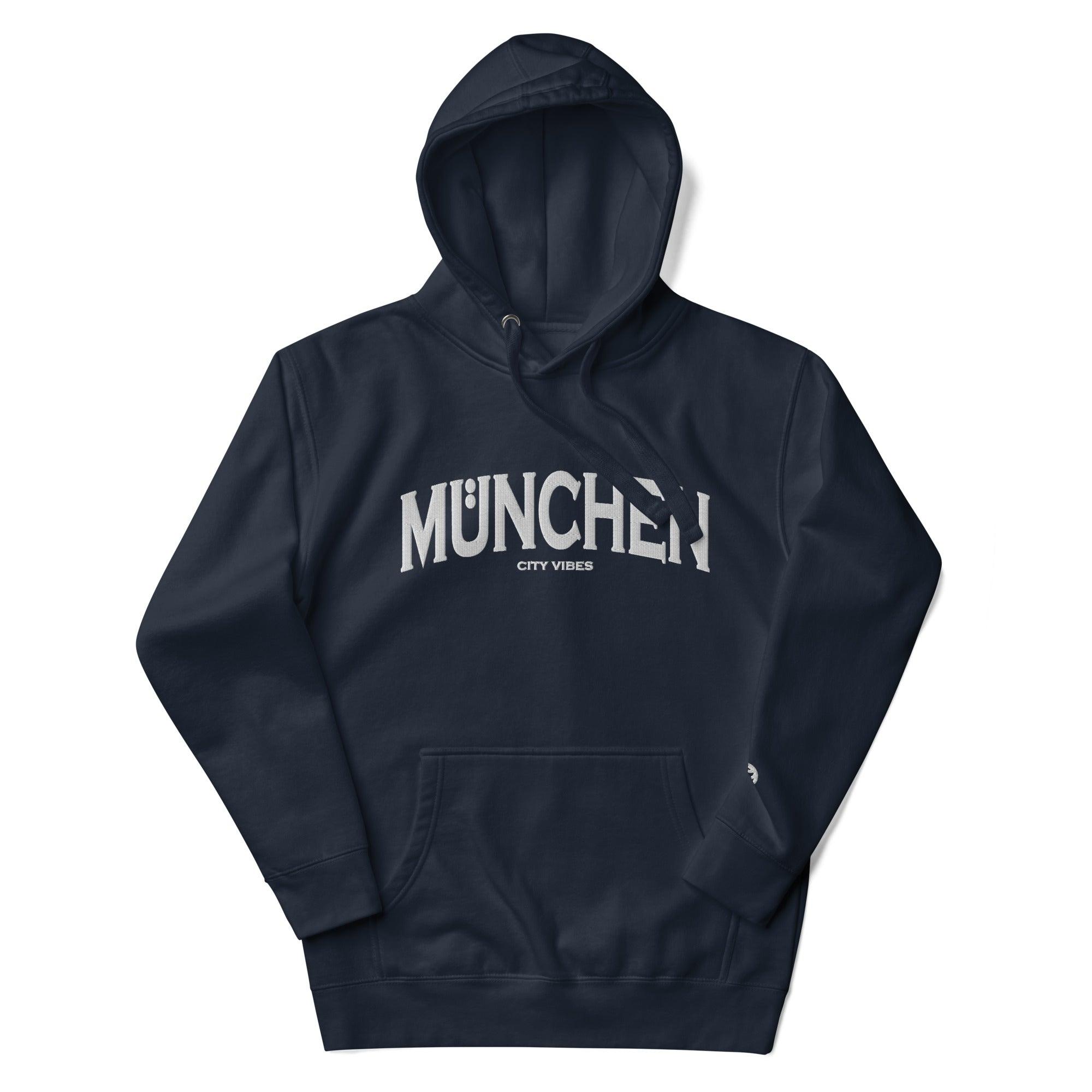 TOV Hoodie City | MÜNCHEN (Navy/Weiß) * Unisex - Time Of Vibes - Shop Deutschland Noodosz