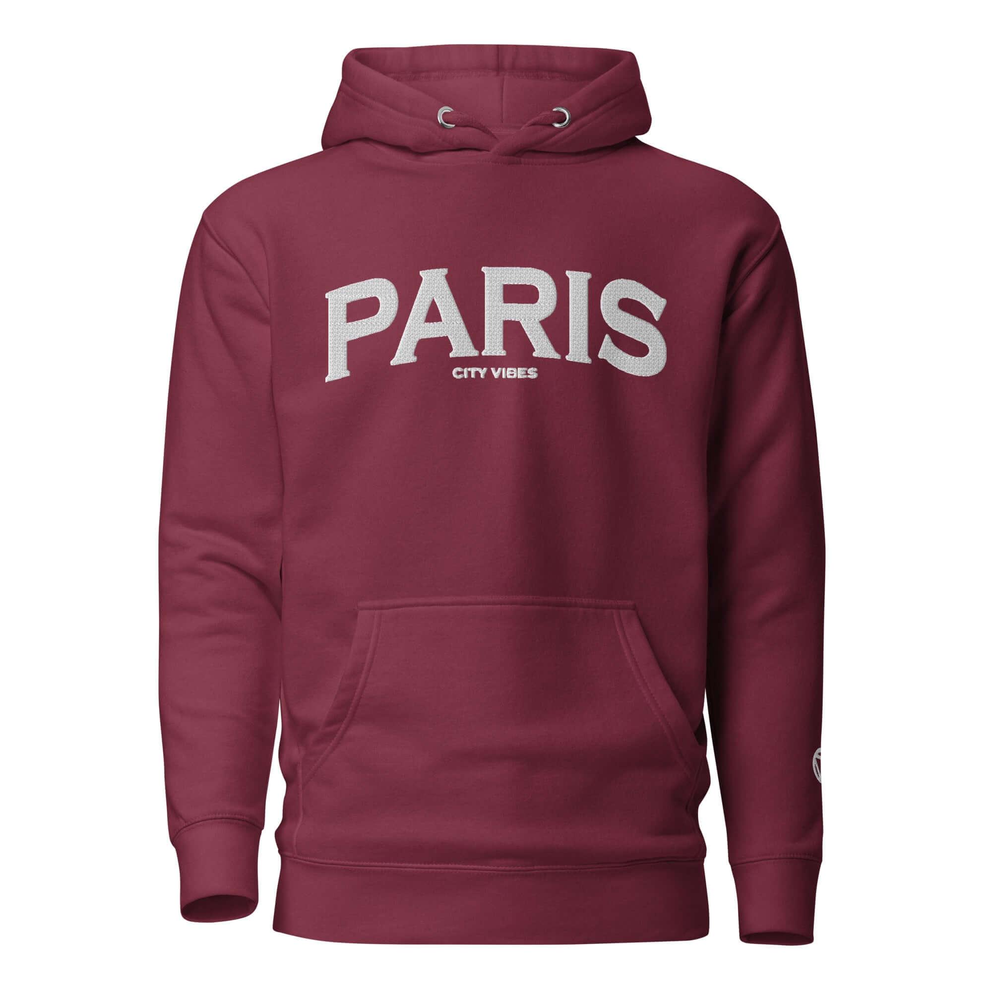 TOV Hoodie City | PARIS (Rot/Weiß) * Unisex - noodosz - Time Of Vibes - 