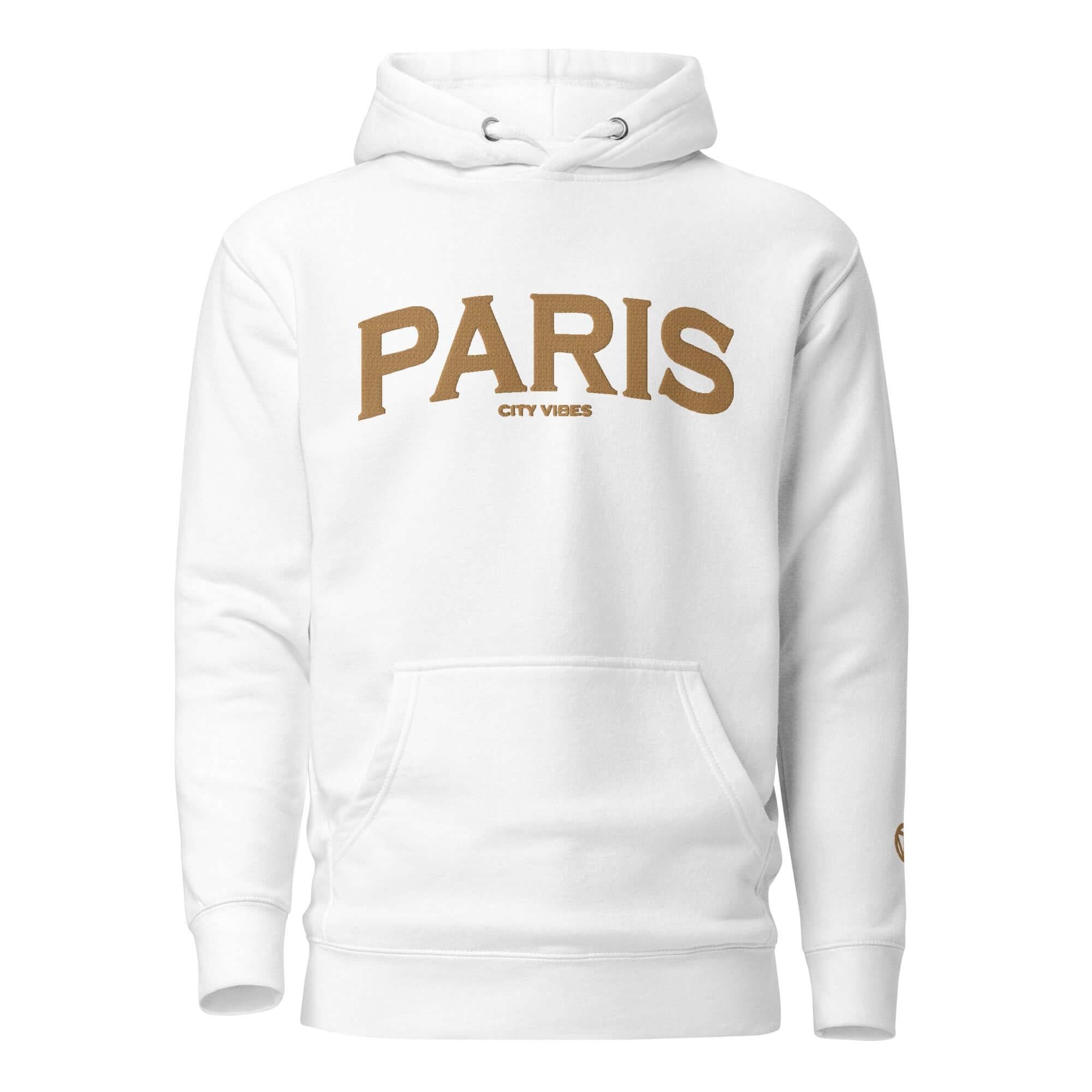 TOV Hoodie City | PARIS (Weiß/Gold) * Unisex - noodosz - Time Of Vibes - 