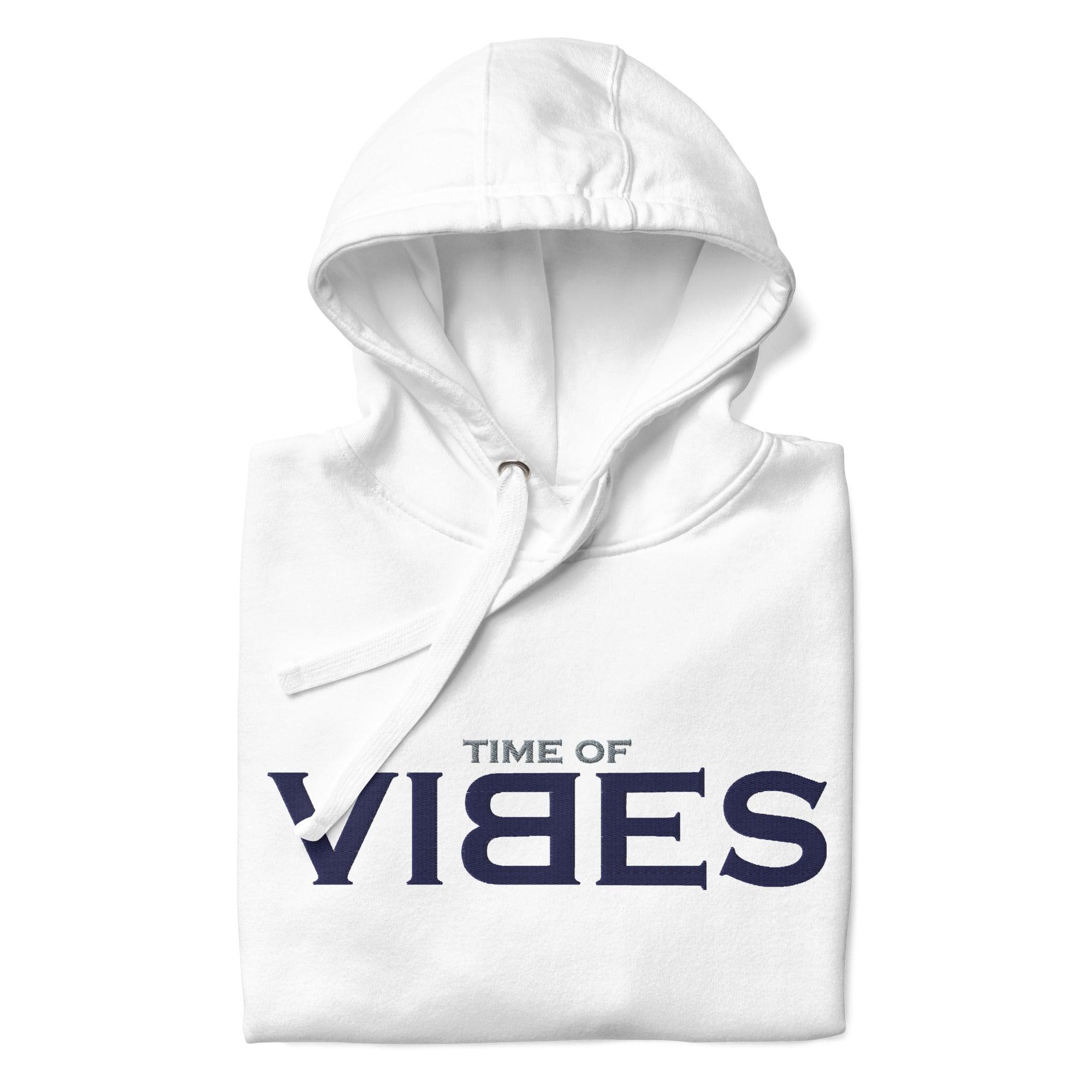 TOV Hoodie | VIBES (Weiß/Blau) * Unisex - Time Of Vibes - Shop Deutschland Noodosz