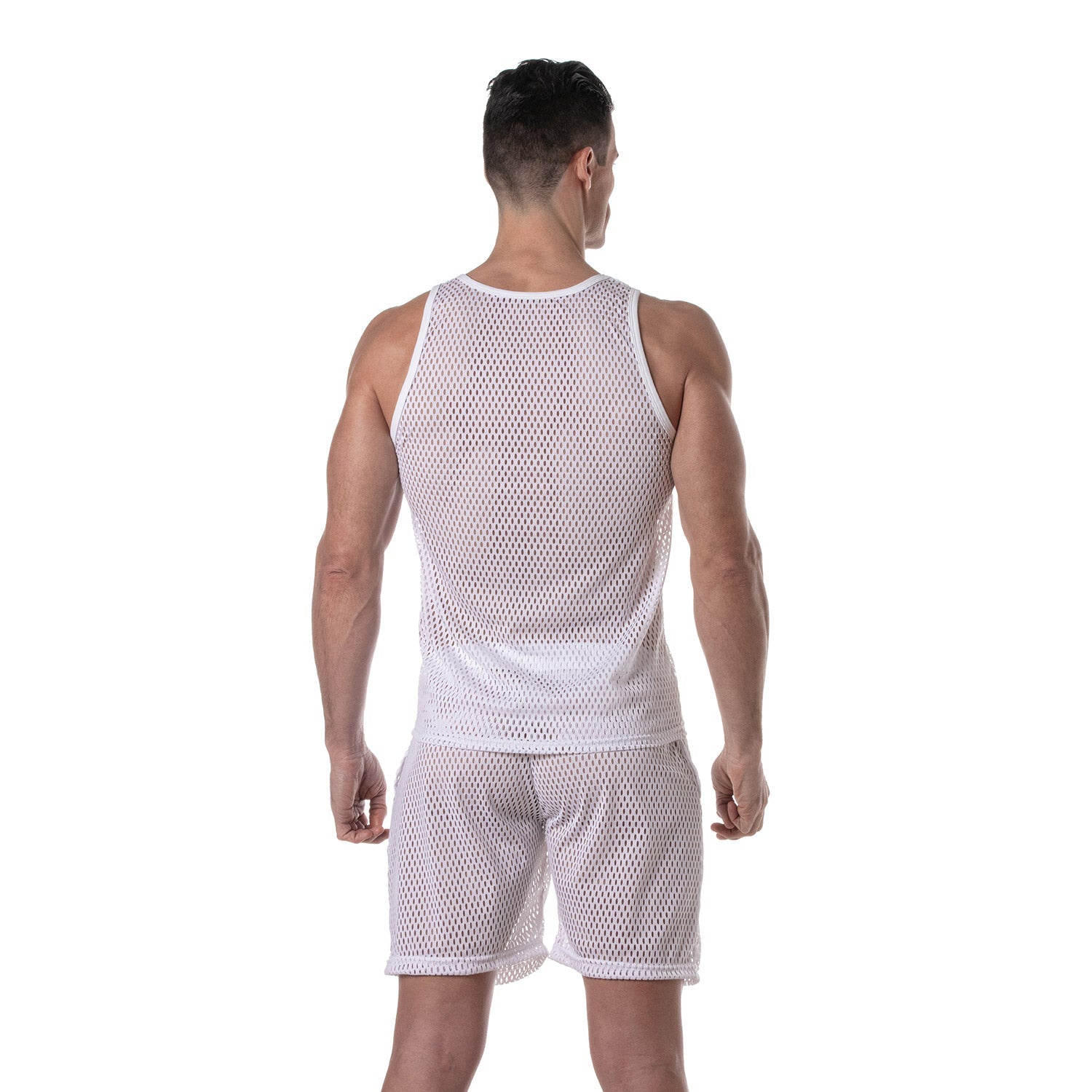 Transparentes Mesh - Tanktop in Weiß - TOF Paris - Shop Deutschland Noodosz