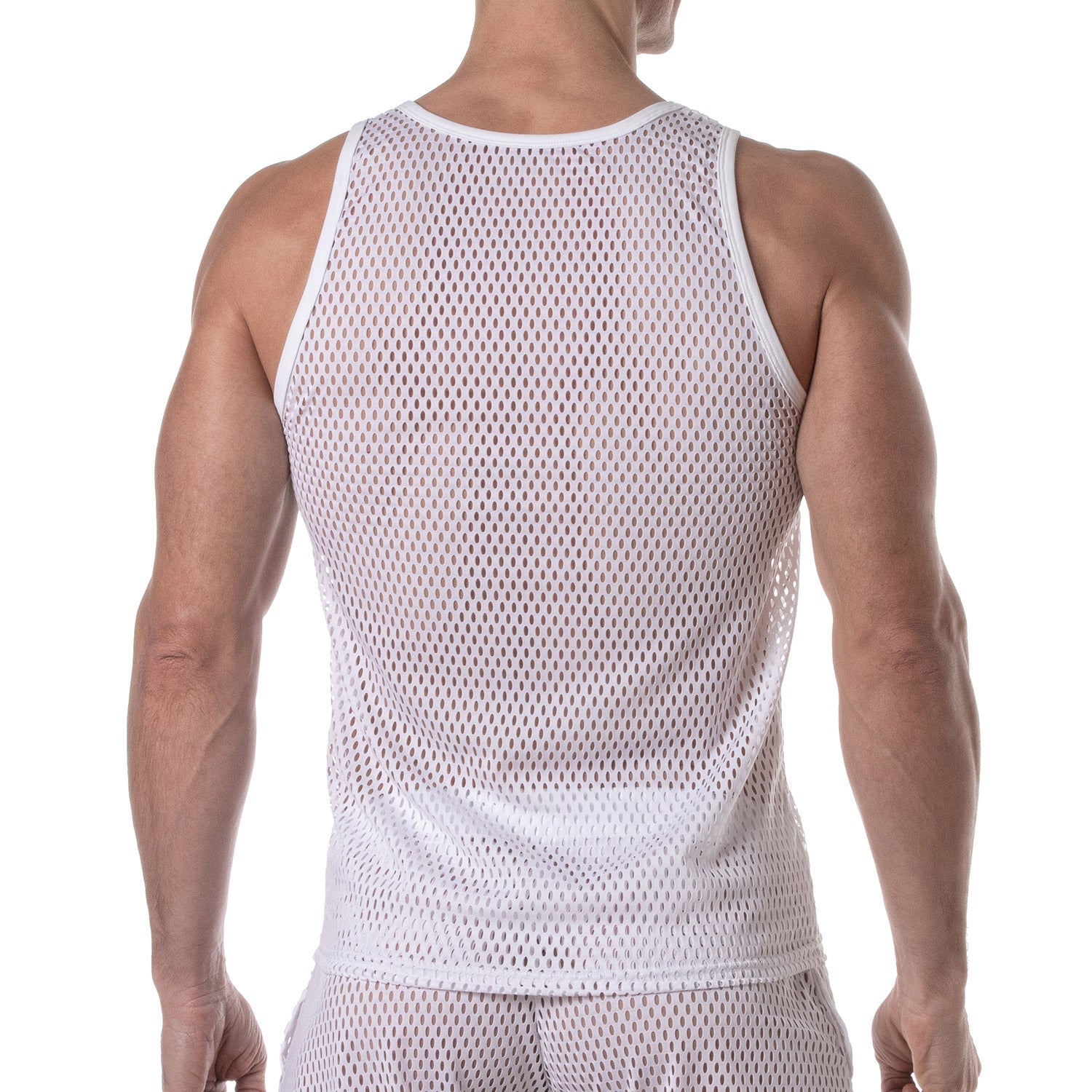 Transparentes Mesh - Tanktop in Weiß - TOF Paris - Shop Deutschland Noodosz