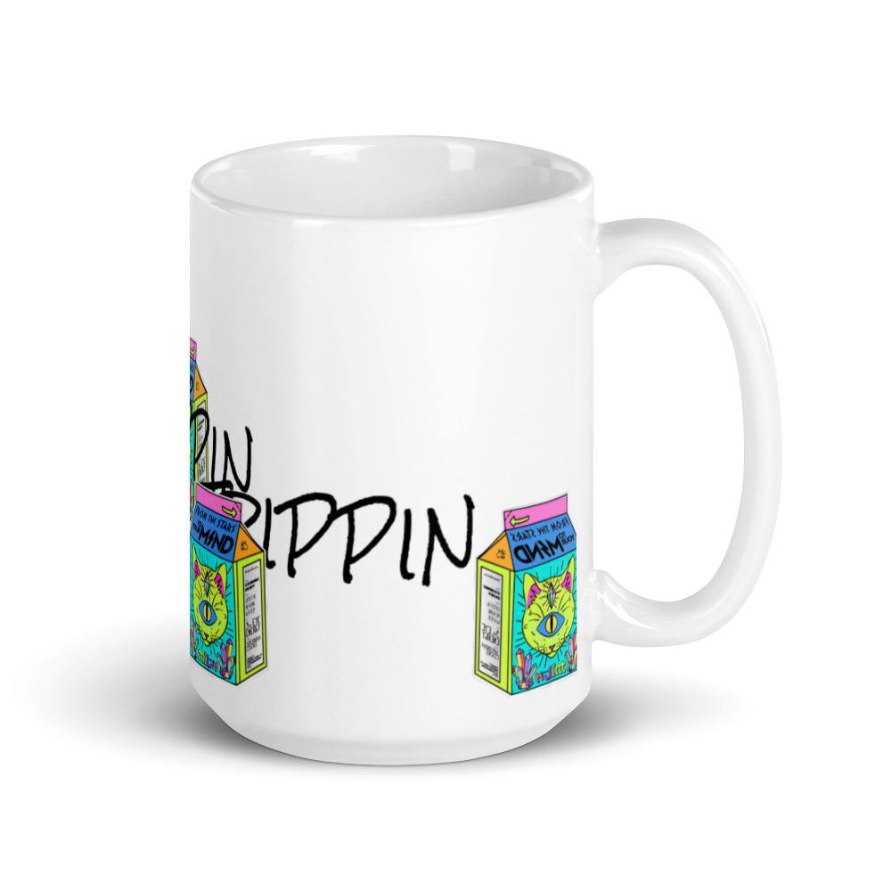 Trippin Löscher Weiße, glänzende Tasse - NiZED - Shop Deutschland Noodosz