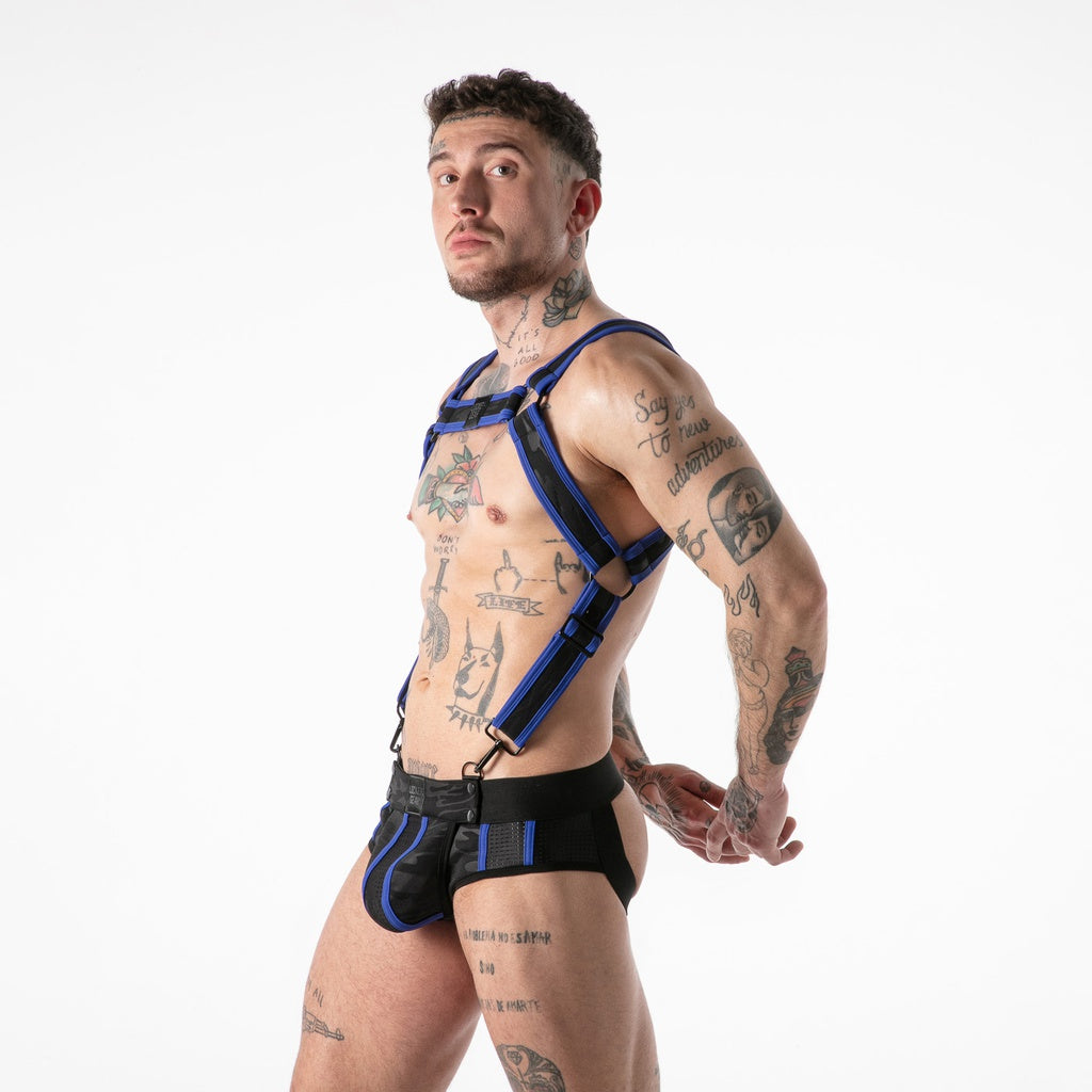 FULL MILITARY ACCESS HARNESS Brustgeschirr Fetish Riemen - LK0746