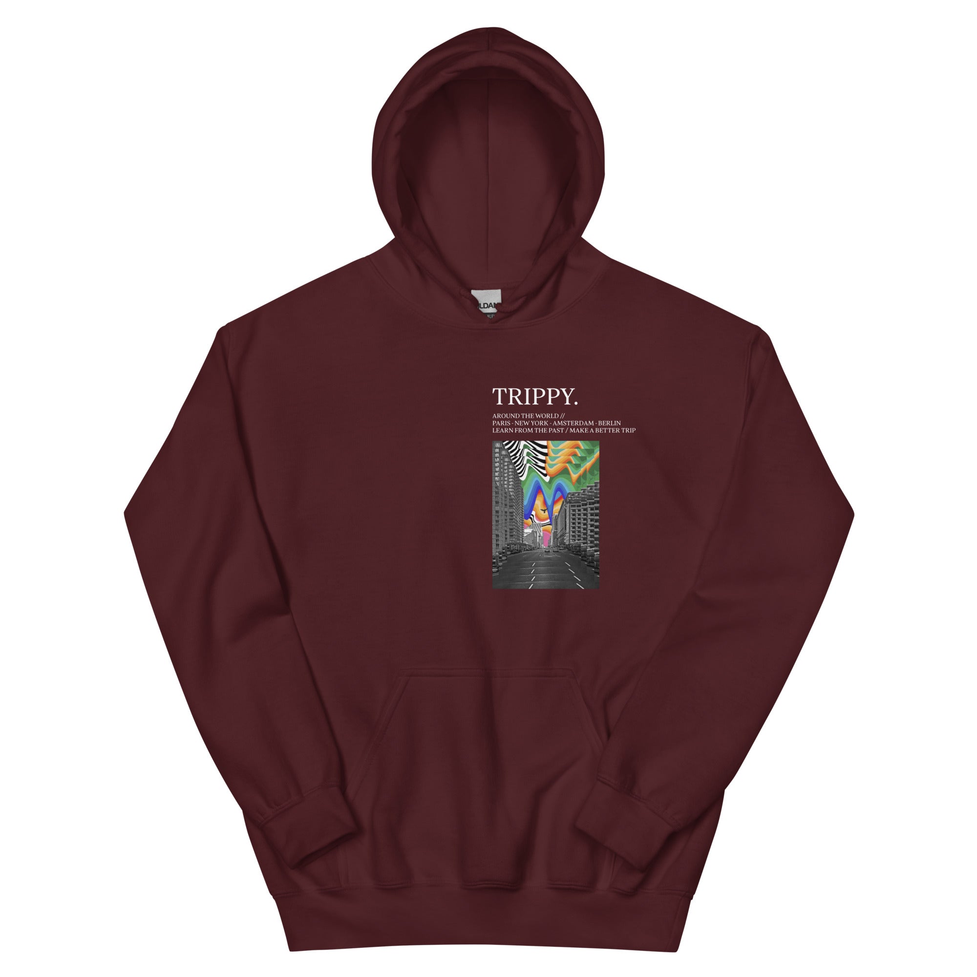 Trippy New York Times Kapuzenpullover