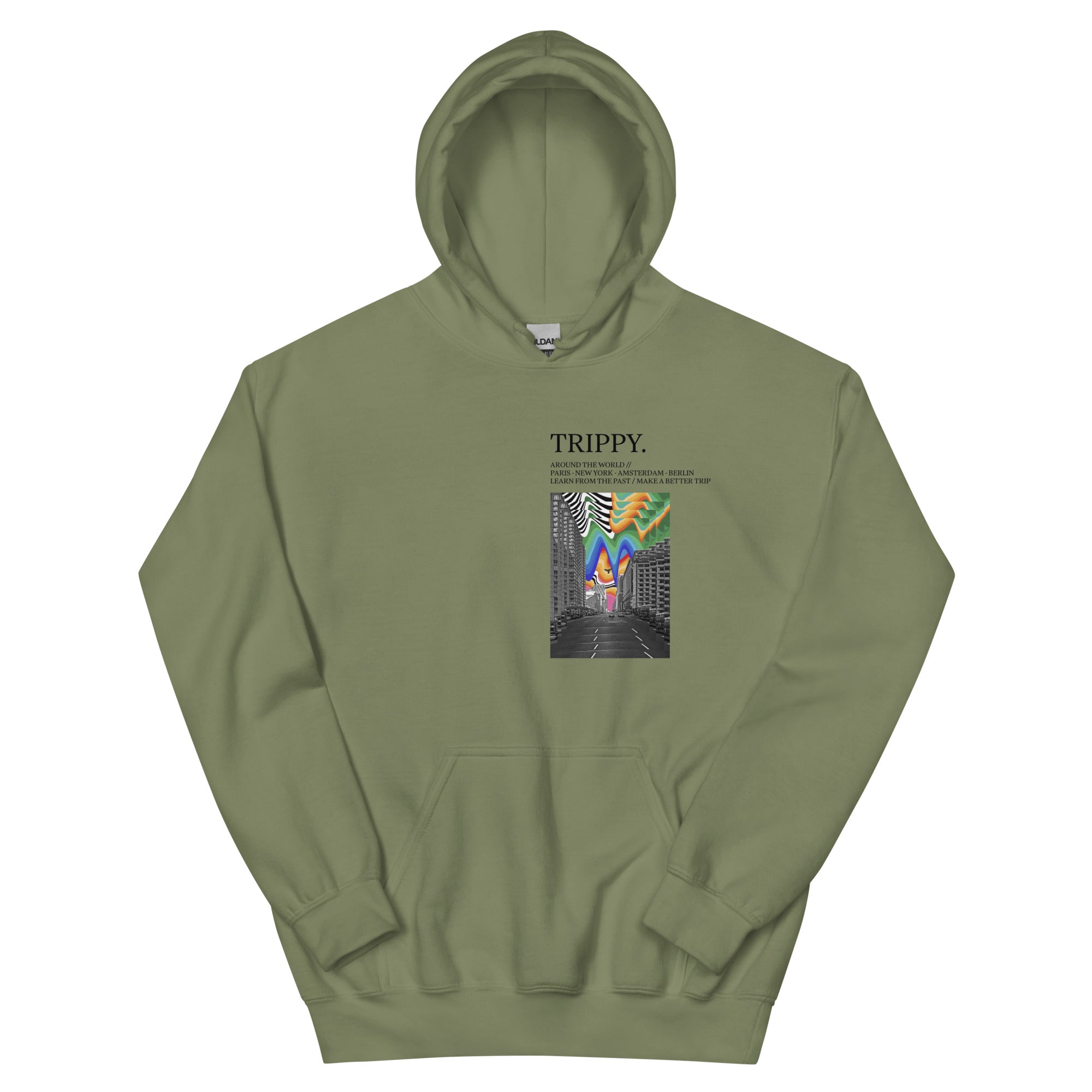 Trippy New York Times Kapuzenpullover