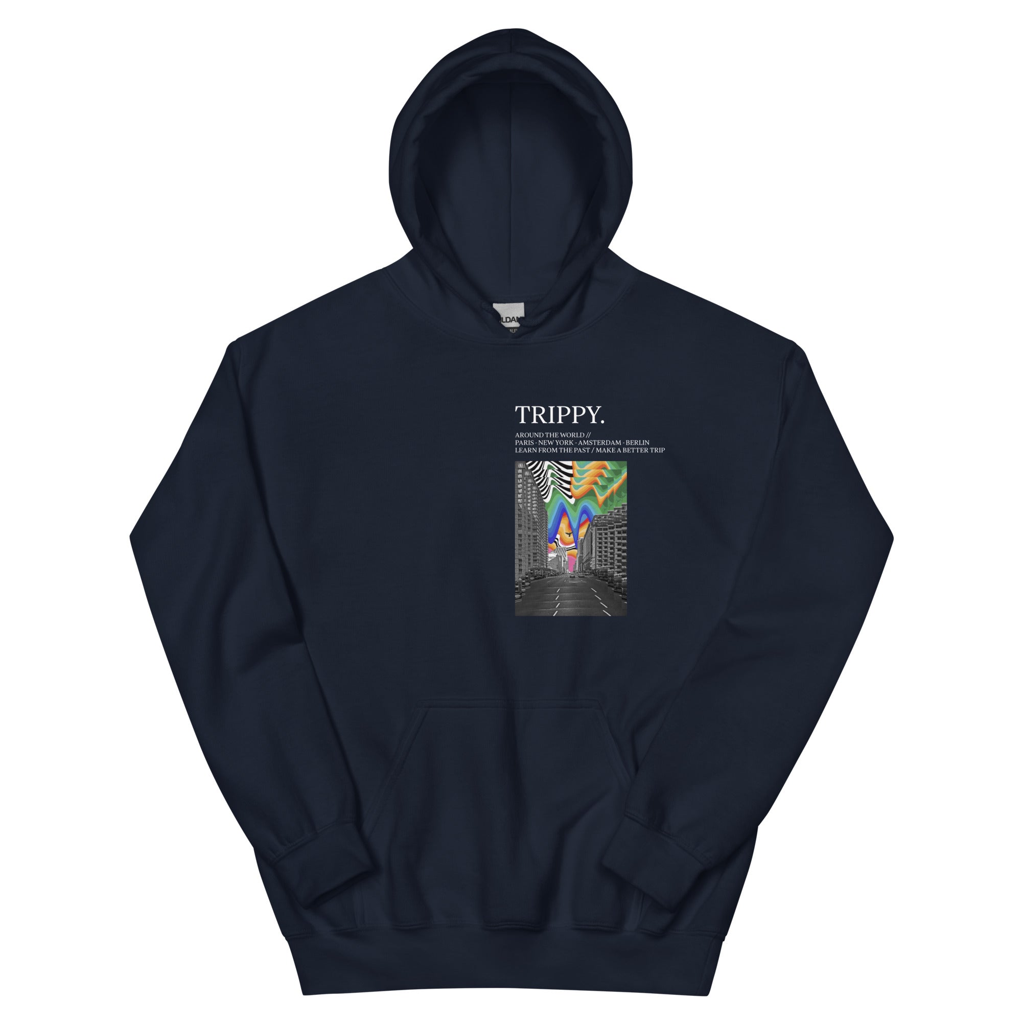Trippy New York Times Kapuzenpullover