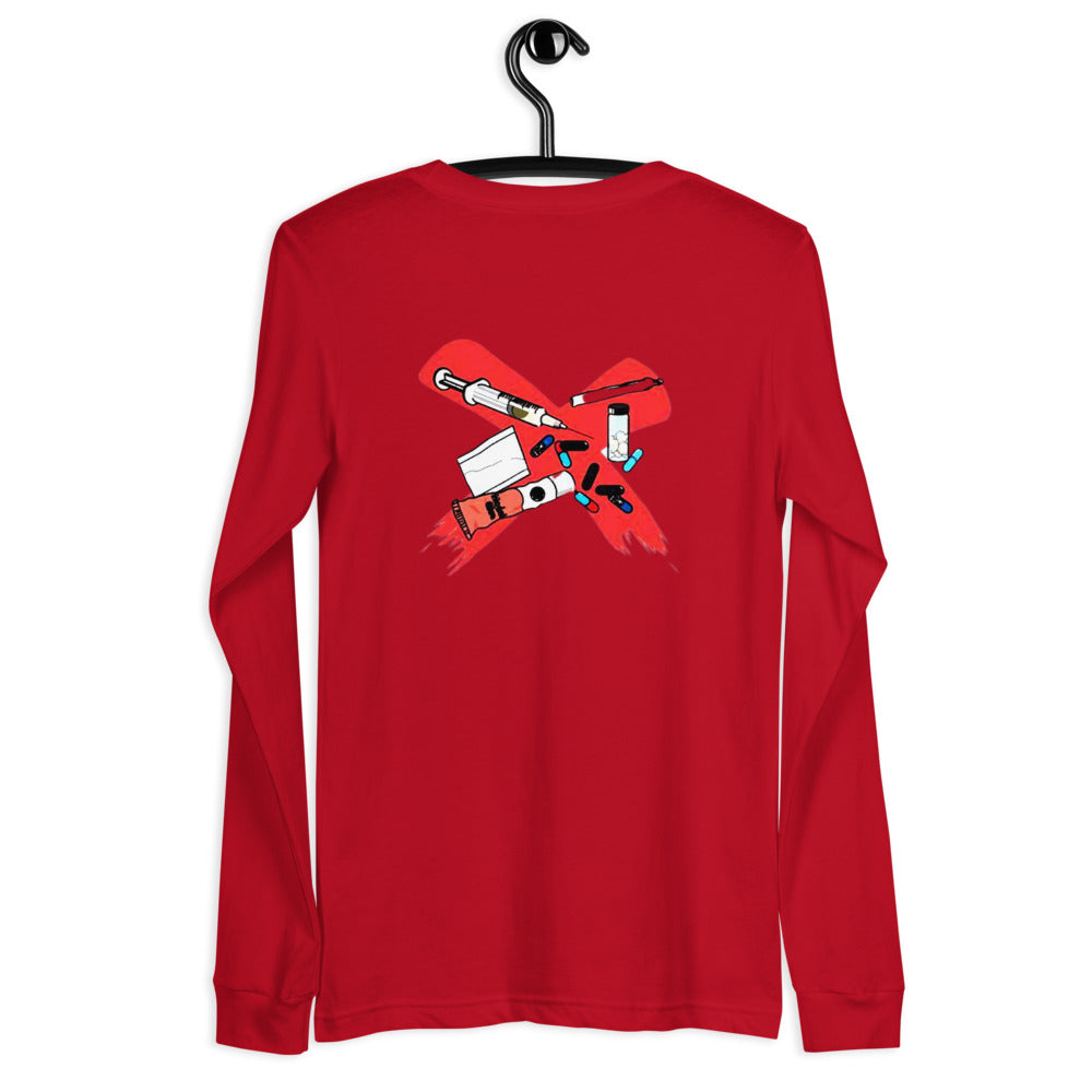 X All DRUGS Langarmshirt