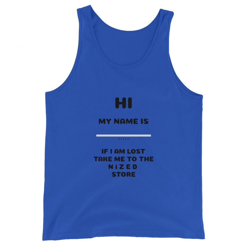 HI MY NAME IS X Tank-Top
