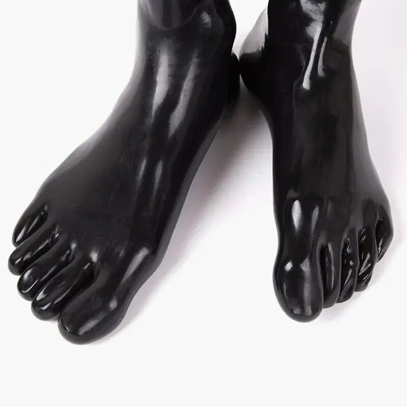 Unisex Schwarze Latexsocken aus hochwertigem Naturlatex - noodosz - FlowNight - 