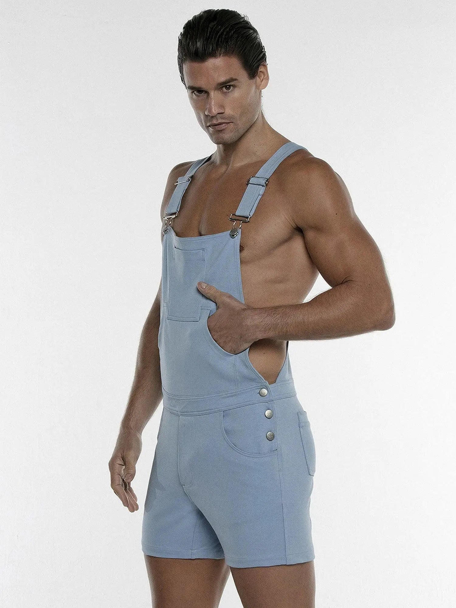 CODE 22 9706 STRETCH OVERALL - Latzhose - Sky Blue / S - 